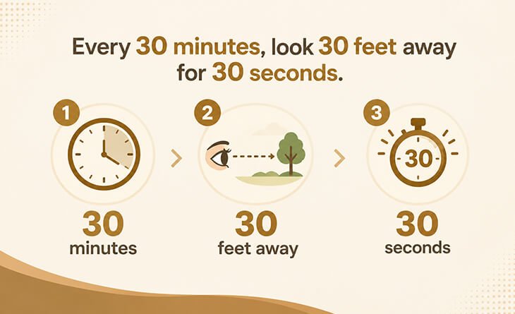Why Does the 30-30-30 Rule Reduce Digital Eye Strain - Dr Anisha Gupta Why Does the 30-30-30 Rule Reduce Digital Eye Strain - Dr Anisha Gupta